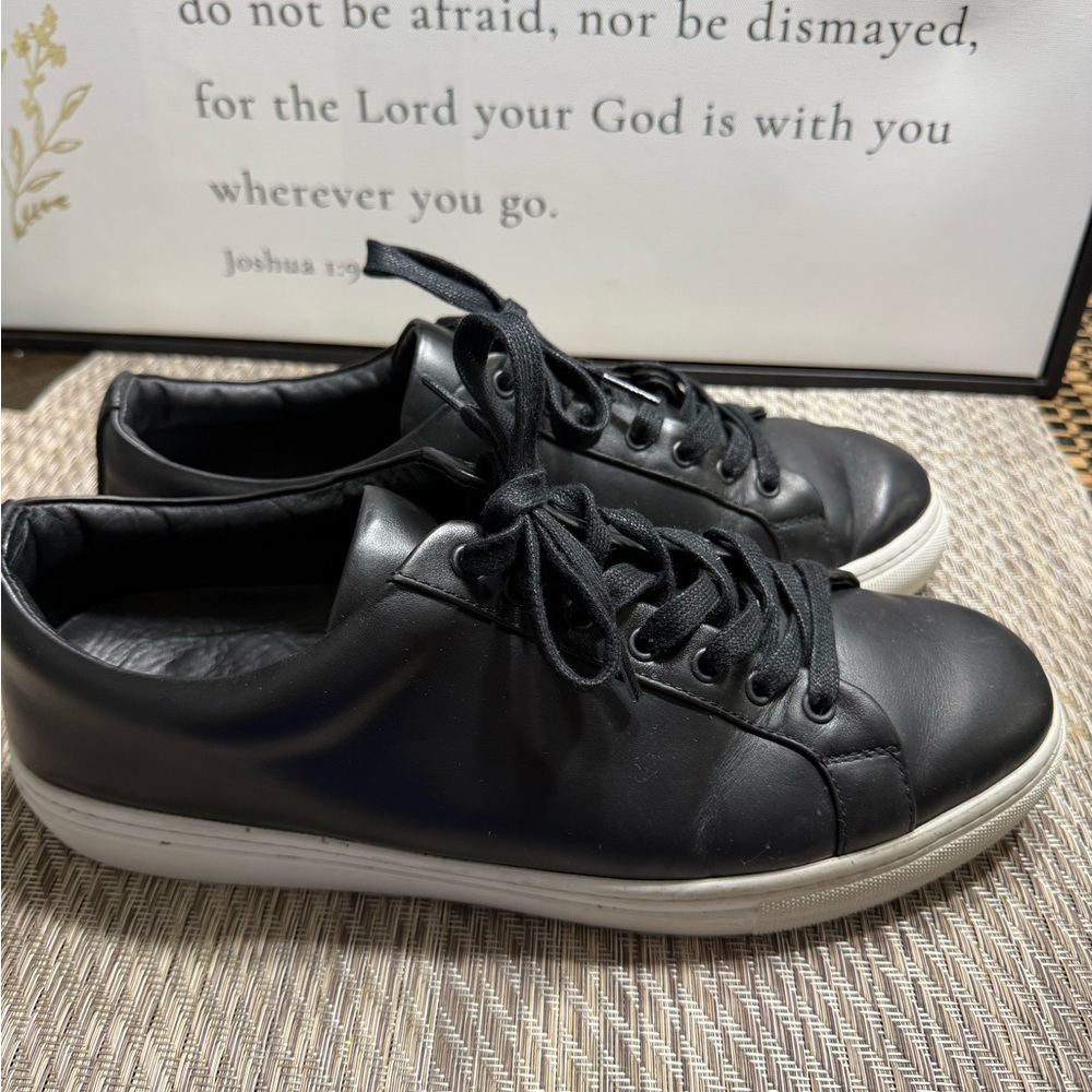 Thursday Boot Company Black Leather Sneakers Men SZ 12. Box 10 - Picture 2 of 6
